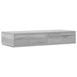 vidaXL Tiroirs de lit avec tiroir Sonoma gris 100 x 36.5 x 16.5 cm