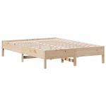 vidaXL Cadre de lit sans matelas 140x200 cm bois massif de pin