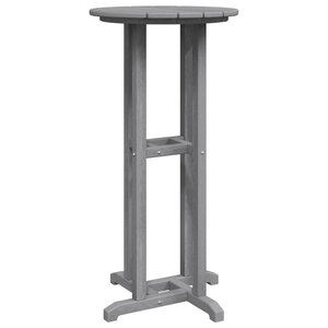 vidaXL Table de Bar Gris Clair 55x55x107 cm HDPE