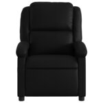 vidaXL Fauteuil inclinable noir similicuir