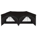 vidaXL Tente de fête pop-up 575 x 288 x 245 cm Noir Tissu Oxford