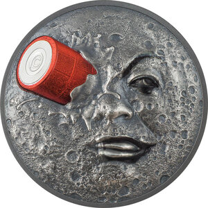Monnaie TRIP TO THE MOON 120th Anniversary 2 Oz Argent 10$ Palau 2022