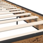 vidaXL Cadre de lit avec tête de lit Bois ancien 80 x 200 cm