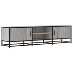vidaXL Meuble TV sonoma gris 160x35x41 cm bois d'ingénierie et métal