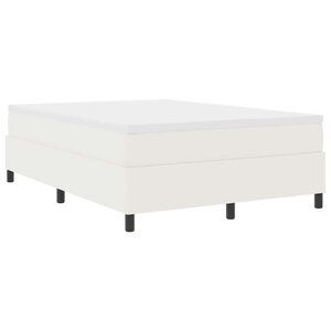 vidaXL Lit à ressorts Crème et Blanc 140 x 190 cm