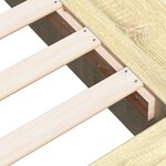 vidaXL Cadre de lit chêne sonoma 150x200 cm bois d'ingénierie