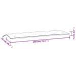 vidaXL Coussins de banc jardin lot de 2 rouge 180x50x7 cm tissu Oxford