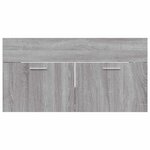 vidaXL Ensemble de meubles de salle de bain 2 Pièces Sonoma gris
