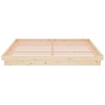 vidaXL Cadre de lit sans matelas bois massif 200x200 cm