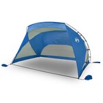 vidaXL Tente de plage bleu azuré 274x178x170/148 cm 185T polyester