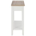 vidaXL Table console Blanc 110x35x80 cm Bois