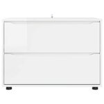 vidaXL Armoire de rangement Blanc brillant 80 x 48 x 57 cm