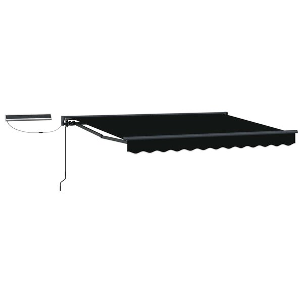 vidaXL Auvent rétractable électrique Noir et anthracite 3 x 2 5 m