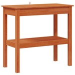 vidaXL Table console Brun Ciré 80 x 40 x 75 cm Pin massif