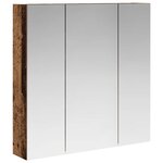 vidaXL Armoire Miroir de Salle de Bain Bois ancien 70 x 14 5 x 70 cm
