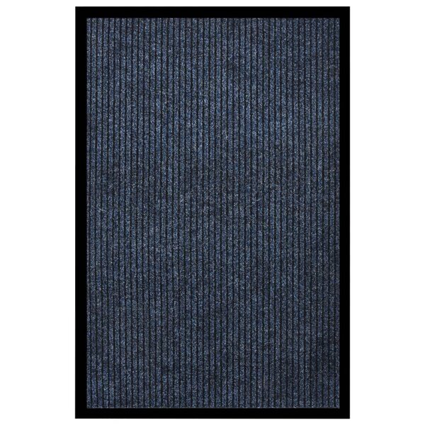 vidaXL Paillasson rayé Bleu 80x120 cm