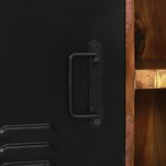 vidaXL Banc Cabinet Multicolore 100x35x50 cm en bois massif récupéré