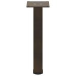 vidaXL Pieds de table basse 4 pièces Acier naturel 42-44 cm Acier
