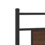 vidaXL Tête de lit chêne marron 80 cm bois d'ingénierie et acier
