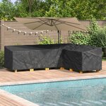 vidaXL Housse pour mobilier d'extérieur 286 x 222 x 80 cm Tissu 600D