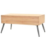 vidaXL Table basse Bois massif de sapin 115x55x50 cm