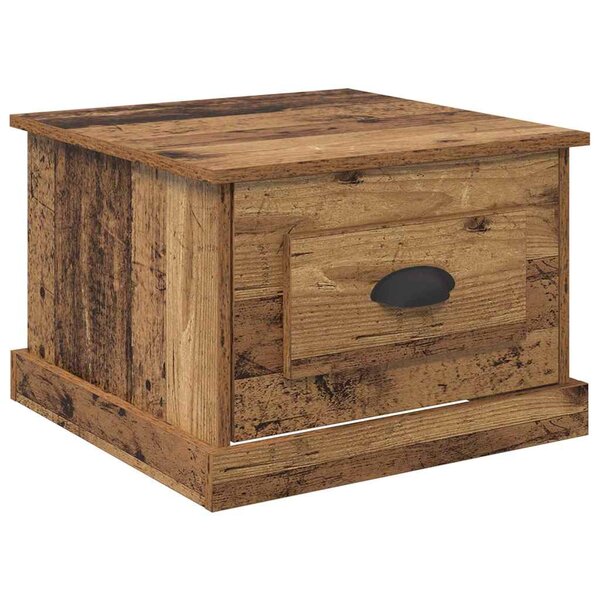 vidaXL Table basse Bois Ancien 50 x 50 x 35 cm Bois d'ingénierie