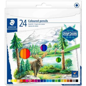 Crayon couleur design journey étui carton de 24 staedtler