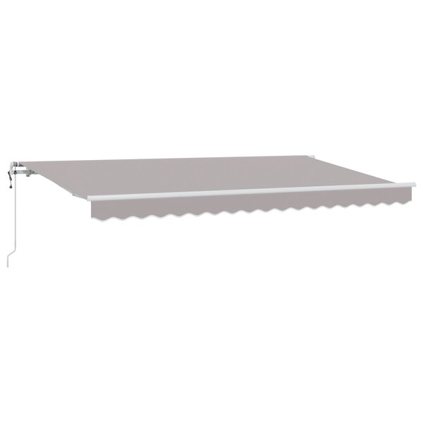 vidaXL Auvent Rétractable Gris clair et Blanc