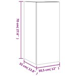vidaXL Meuble TV mural avec lumières LED chêne sonoma 30 5x35x70 cm