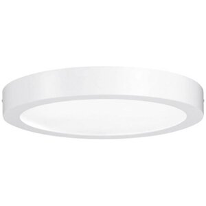 Plafonnier Lunar LED rond saillie Ø300mm 17W 230V chrome mat alu
