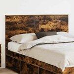vidaXL Tête de lit Chêne fumé 140 cm Bois d'ingénierie