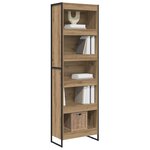 vidaXL Bibliothèque 2 Pièces Chêne artisan 80 x 30 x 155 cm