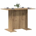 vidaXL Table à manger chêne artisanal 110 x 60 x 75 cm bois ingénierie