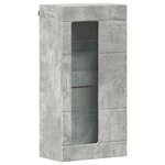 vidaXL Meuble mural Gris béton 55 x 29 x 100 cm Bois d'ingénierie