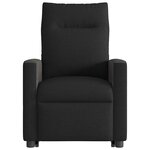 vidaXL Fauteuil inclinable de massage électrique Noir Tissu