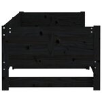 vidaXL Lit coulissant sans matelas noir 2x(90x190) cm