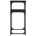 vidaXL Table console noir 75x35 5x75 cm bois d'ingénierie