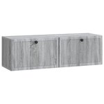 vidaXL Meuble TV mural Sonoma gris 98 x 31 x 30 cm Bois d'ingénierie