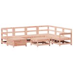 vidaXL Salon de jardin 8 Pièces bois massif sapin de douglas