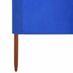 vidaXL Paravent 3 panneaux Tissu 400 x 120 cm Bleu azuré