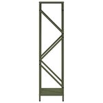 vidaXL Portant de bois chauffage vert olive 34x25x100 cm
