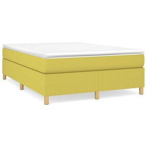 vidaXL Cadre de lit sans matelas vert 140x190 cm tissu