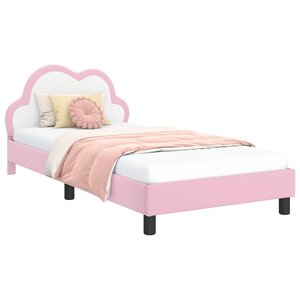 vidaXL Cadre de lit avec tête de lit Rose 80 x 200 cm PU