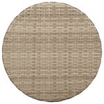 vidaXL Ensemble de bistro 3 Pièces avec coussins beige résine tressée