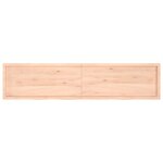 vidaXL Dessus de table 220x50x(2-6) cm bois de chêne massif non traité