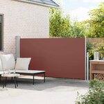 vidaXL Auvent latéral rétractable de patio 160 x 300 cm Marron