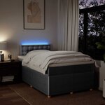 vidaXL Sommier à lattes de lit avec matelas Gris clair 120x200cm Tissu