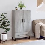vidaXL Buffet haut sonoma gris 69 5x31x115 cm bois d'ingénierie