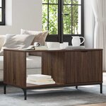 vidaXL Table basse Chêne marron 90 x 49 x 46 cm Bois d'ingénierie