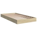 vidaXL Cadre de lit sans matelas chêne sonoma 90x190 cm